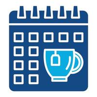 Weekend Break Glyph Two Color Icon vector