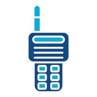 Two Way Radio Glyph Two Color Icon vector