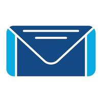 Mail Glyph Two Color Icon vector