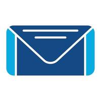 Mail Glyph Two Color Icon vector