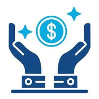 Advantages Glyph Two Color Icon vector