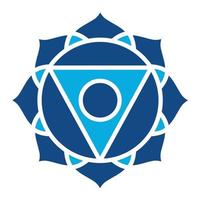 Chakras Glyph Two Color Icon vector