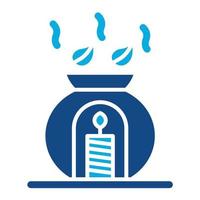 Aromatherapy Glyph Two Color Icon vector