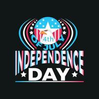 Happy 4th of July t shirts design, poster, print, postcard and other uses vector