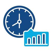 Time To Market Glyph Two Color Icon vector