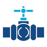 Valve Glyph Two Color Icon vector