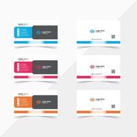 creative color full business card design template vector