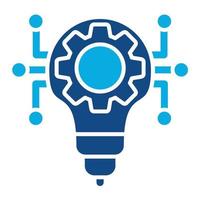 Technology Disruption Glyph Two Color Icon vector