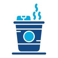 Hot Drink Glyph Two Color Icon vector