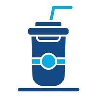 Soft Drink Glyph Two Color Icon vector