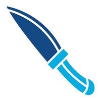 Knife Glyph Two Color Icon vector