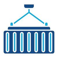 Container Glyph Two Color Icon vector