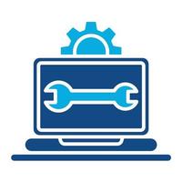 It Department Glyph Two Color Icon vector