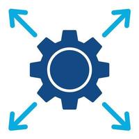 Scalability Glyph Two Color Icon vector