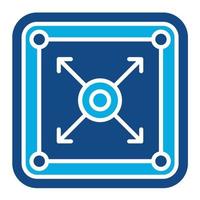 Contour Glyph Two Color Icon vector