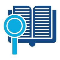 Research Glyph Two Color Icon vector