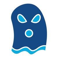 icono de dos colores de glifo fantasma vector