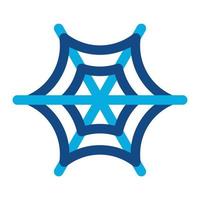 Spider Web Glyph Two Color Icon vector