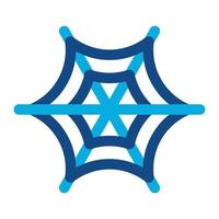 Spider Web Glyph Two Color Icon vector