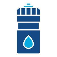 Water Bottles Glyph Two Color Icon vector