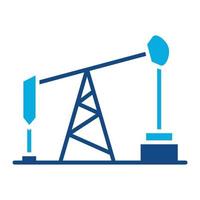 Petroleum Glyph Two Color Icon vector