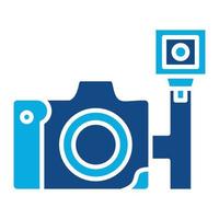 Lomography Glyph Two Color Icon vector