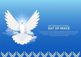 Happy Peace Day design background vector. International Day of Peace Design template vector