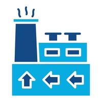 Geothermal Energy Glyph Two Color Icon vector