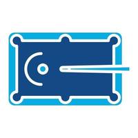 Billiard Game Glyph Two Color Icon vector