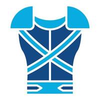 Armor Glyph Two Color Icon vector