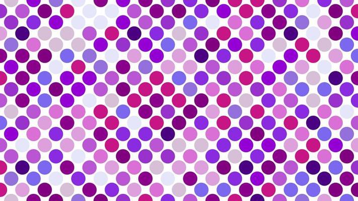 purple polka dots over white background