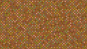 green polka dots over sienna brown background vector