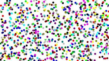 coloured confetti pattern over white background vector