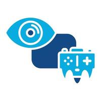 Game Viewers Glyph Two Color Icon vector