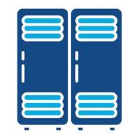 Locker Glyph Two Color Icon vector