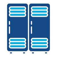 Locker Glyph Two Color Icon vector