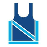 Tank Top Glyph Two Color Icon vector