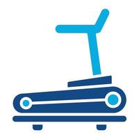 Treadmill Glyph Two Color Icon vector