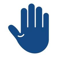 Hand Glyph Two Color Icon vector