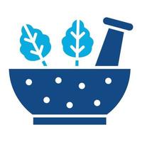Herbal Treatment Glyph Two Color Icon vector