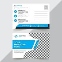 Postcard Design Template vector