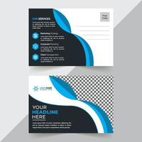 Postcard Design Template vector