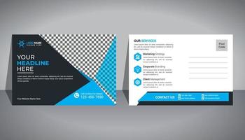 Postcard Design Template vector