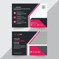 Postcard Design Template vector