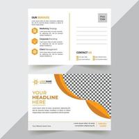 Corporate Postcard Design Template vector