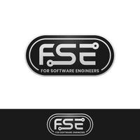 logo for software developer or engineer with modern, simple, bold and luxury style EPS vector format.