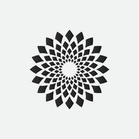 plantilla de elemento de logotipo de mandala, adecuada para logotipos de spa, yoga, meditación y espiritualidad con formato de pasos vectoriales. vector