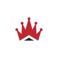 Crown logo icon design template element vector eps