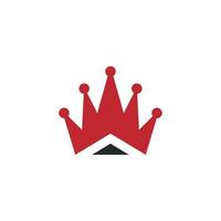 Crown logo icon design template element vector eps