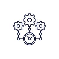 efficiency, effective operations line icon vector